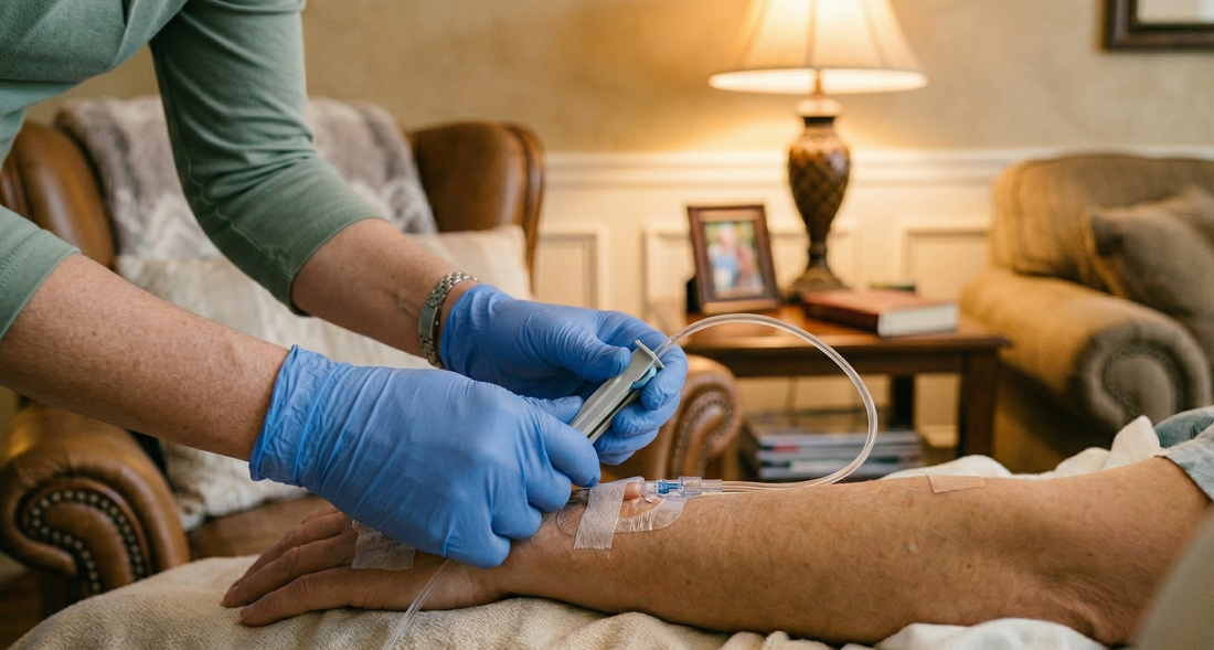 Professional nurse administering safe IV drip therapy Cape Town